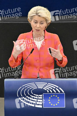 Petr Fiala stellt Prioritäten der tschechischen EU-Ratspräsidentschaft vor im EU-Parlament in Straßburg