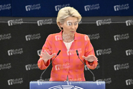 Petr Fiala stellt Prioritäten der tschechischen EU-Ratspräsidentschaft vor im EU-Parlament in Straßburg