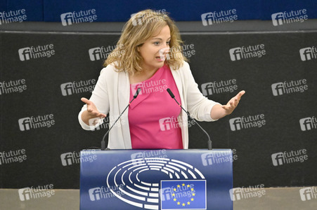 Petr Fiala stellt Prioritäten der tschechischen EU-Ratspräsidentschaft vor im EU-Parlament in Straßburg