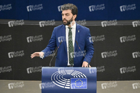 Petr Fiala stellt Prioritäten der tschechischen EU-Ratspräsidentschaft vor im EU-Parlament in Straßburg