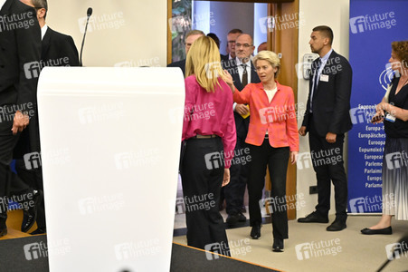 Pressekonferenz zur tschechischen EU-Ratspräsidentschaft im EU-Parlament in Straßburg