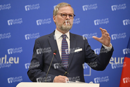 Pressekonferenz zur tschechischen EU-Ratspräsidentschaft im EU-Parlament in Straßburg