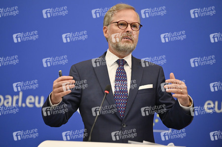 Pressekonferenz zur tschechischen EU-Ratspräsidentschaft im EU-Parlament in Straßburg