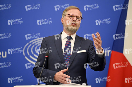 Pressekonferenz zur tschechischen EU-Ratspräsidentschaft im EU-Parlament in Straßburg