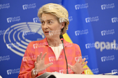 Pressekonferenz zur tschechischen EU-Ratspräsidentschaft im EU-Parlament in Straßburg