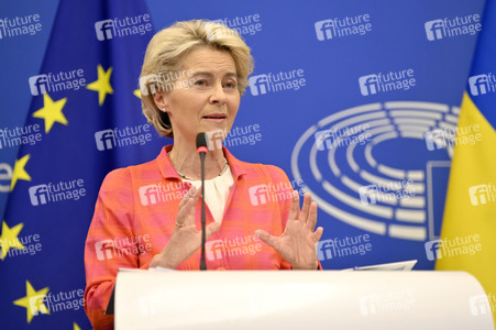 Pressekonferenz zur tschechischen EU-Ratspräsidentschaft im EU-Parlament in Straßburg