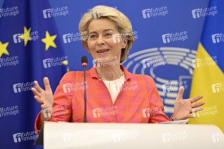 Pressekonferenz zur tschechischen EU-Ratspräsidentschaft im EU-Parlament in Straßburg