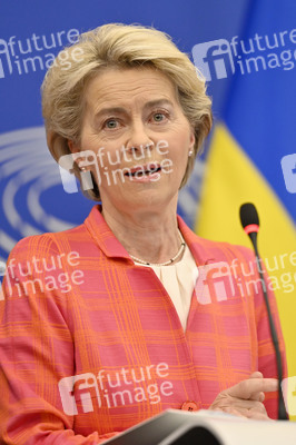 Pressekonferenz zur tschechischen EU-Ratspräsidentschaft im EU-Parlament in Straßburg