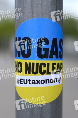 Protest zur EU-Taxonomie in Straßburg