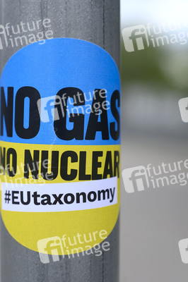 Protest zur EU-Taxonomie in Straßburg