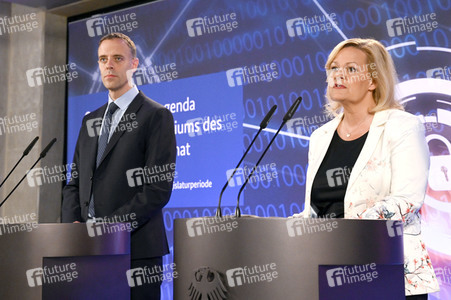 Pressekonferenz Vorstellung der Cybersicherheitsagenda des BMI in Berlin