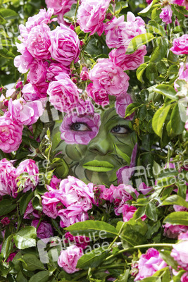 NATURE ART: Rosen / Roses Bodypainting