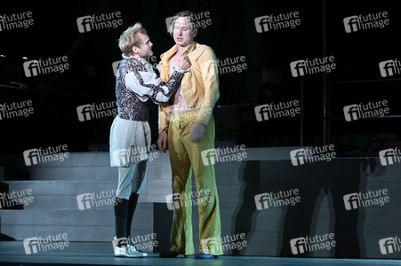 Theaterprobe 'Jedermann - Das Spiel vom Sterben des reichen Mannes' in Salzburg