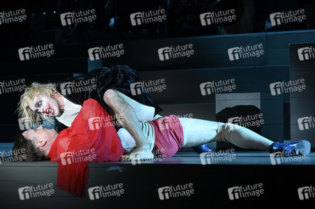 Theaterprobe 'Jedermann - Das Spiel vom Sterben des reichen Mannes' in Salzburg