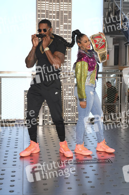 Fototermin mit Bianca Belair und Montez Ford in New York