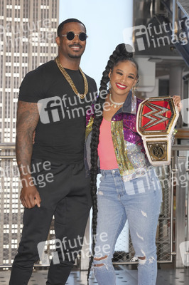 Fototermin mit Bianca Belair und Montez Ford in New York
