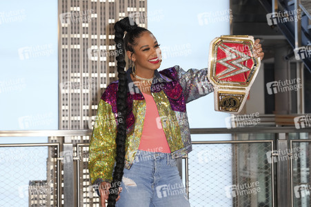Fototermin mit Bianca Belair und Montez Ford in New York