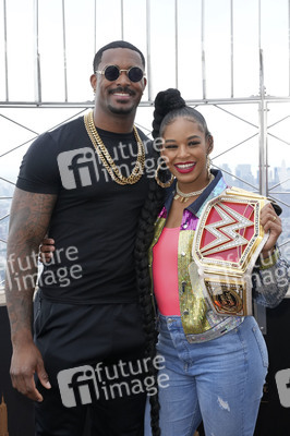Fototermin mit Bianca Belair und Montez Ford in New York