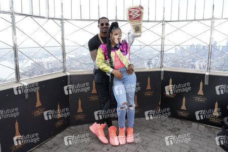 Fototermin mit Bianca Belair und Montez Ford in New York