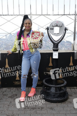 Fototermin mit Bianca Belair und Montez Ford in New York
