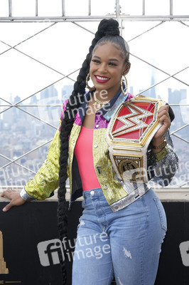 Fototermin mit Bianca Belair und Montez Ford in New York