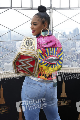 Fototermin mit Bianca Belair und Montez Ford in New York