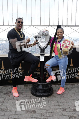 Fototermin mit Bianca Belair und Montez Ford in New York