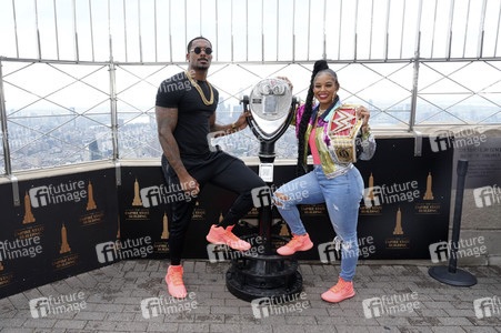 Fototermin mit Bianca Belair und Montez Ford in New York