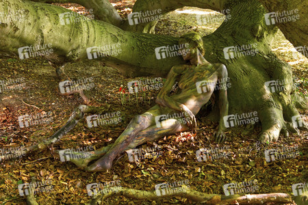 NATURE ART: Buchen / Beeches Bodypainting