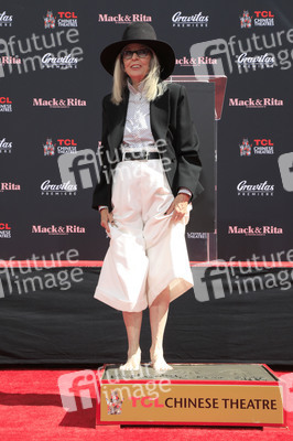 Hand and Footprint Ceremony mit Diane Keaton in Los Angeles