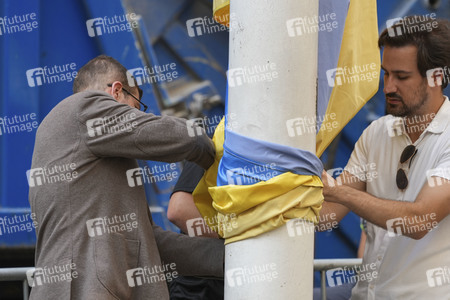 Flaggenzeremonie der Ukraine in New York