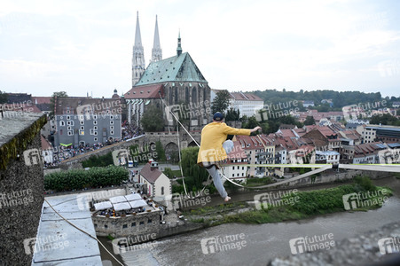 Hochseilshow von Ruben Langer in Görlitz