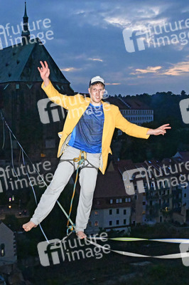 Hochseilshow von Ruben Langer in Görlitz