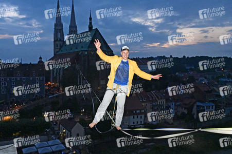 Hochseilshow von Ruben Langer in Görlitz