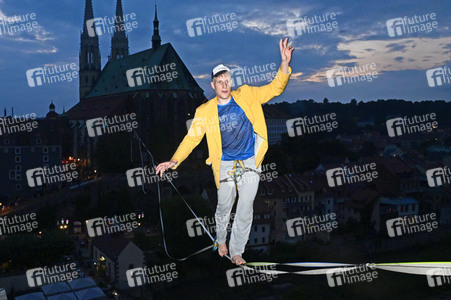 Hochseilshow von Ruben Langer in Görlitz