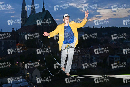 Hochseilshow von Ruben Langer in Görlitz