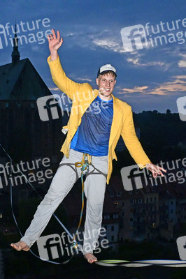 Hochseilshow von Ruben Langer in Görlitz