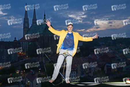 Hochseilshow von Ruben Langer in Görlitz