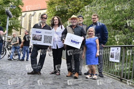 Presserundgang 'Spurensuche Tatort Münster' in Münster