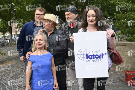 Presserundgang 'Spurensuche Tatort Münster' in Münster