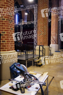 Theaterprobe 'Gottes Lebenslauf' in Dessau