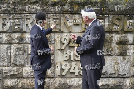 Isaac Herzog und Frank-Walter Steinmeier besuchen die Gedenkstätte Bergen-Belsen