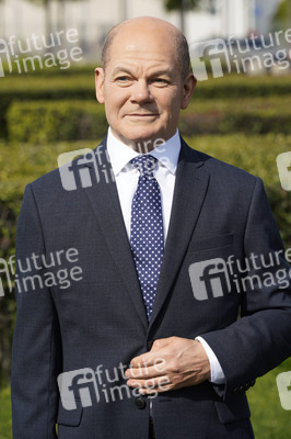 Enthüllung der Wachsfigur von Olaf Scholz in Berlin