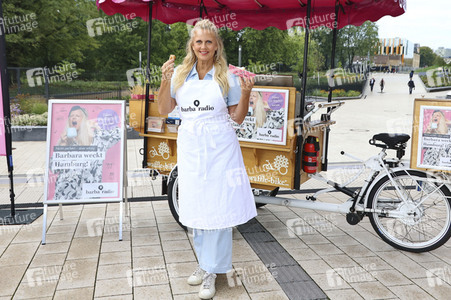 Pressetermin mit Barbara Schöneberger in Hamburg
