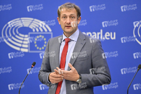 Pressekonferenz zur Verordnung über Entwaldung im Europäischen Parlament in Straßburg