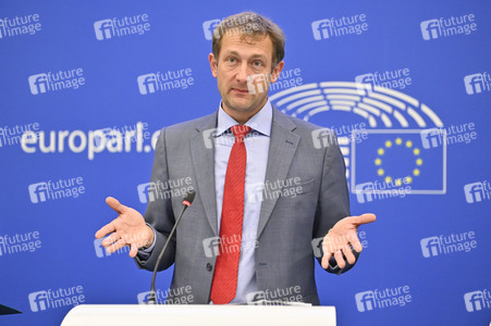 Pressekonferenz zur Verordnung über Entwaldung im Europäischen Parlament in Straßburg