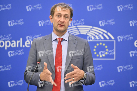 Pressekonferenz zur Verordnung über Entwaldung im Europäischen Parlament in Straßburg