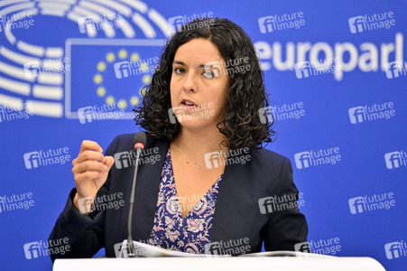 Pressebriefing der Fraktion Die Linke im EU-Parlament in Straßburg