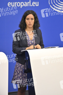 Pressebriefing der Fraktion Die Linke im EU-Parlament in Straßburg