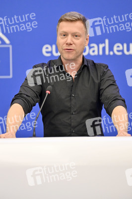 Pressebriefing der Fraktion Die Linke im EU-Parlament in Straßburg
